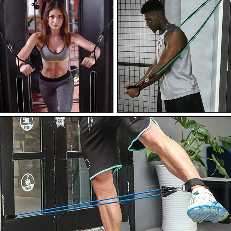 5 Levels Resistance Bands With Handles