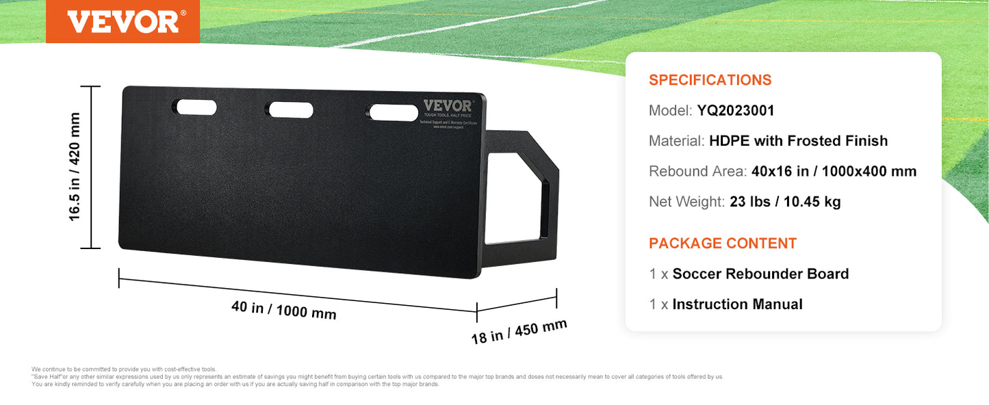 Heavy-Duty Soccer Rebounder Multifunction Board